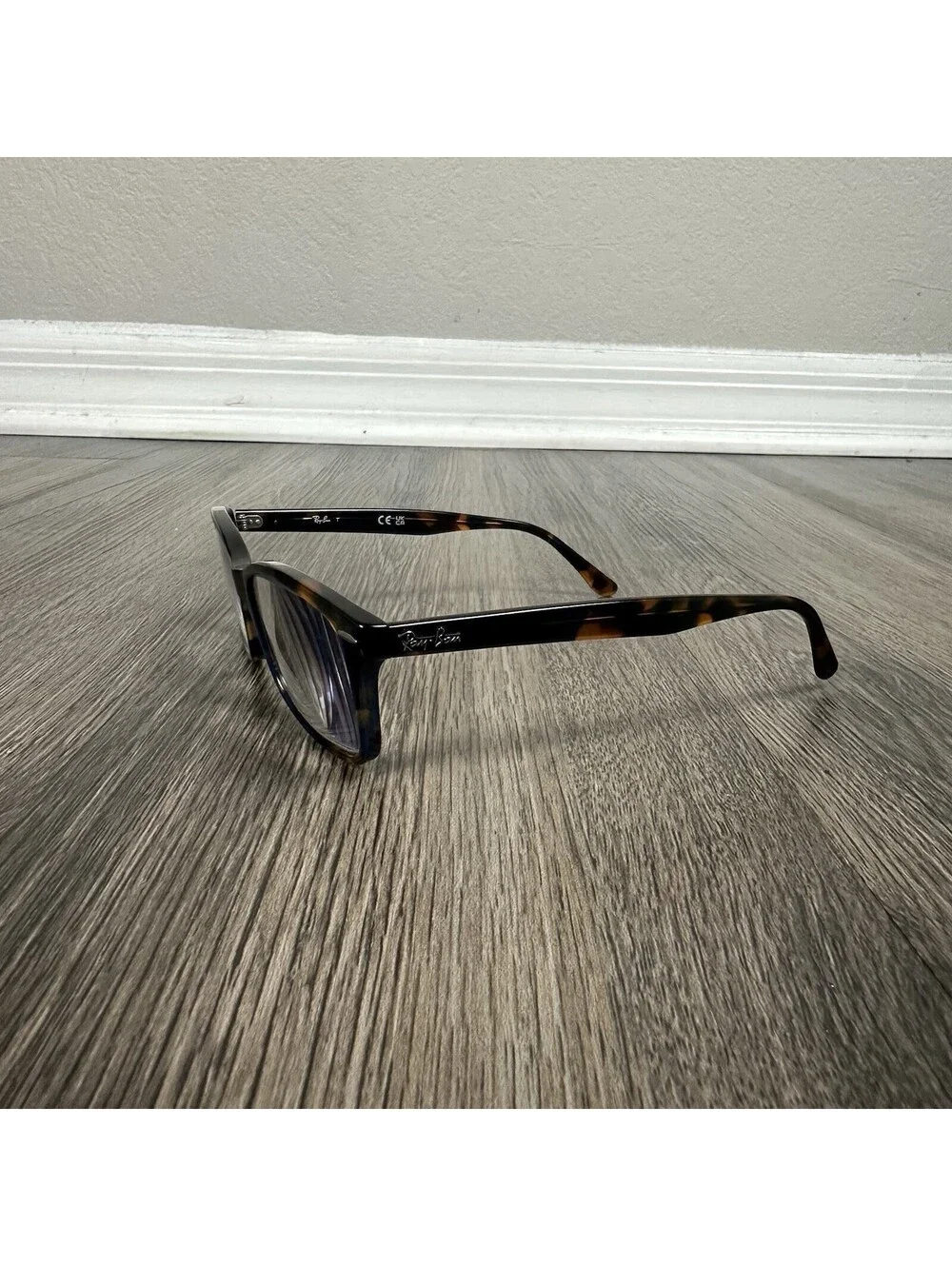 Rayban RB 5428 8174 HAVANA BLUE Square  Eyeglasses Frames 55-17-145 Frames Only